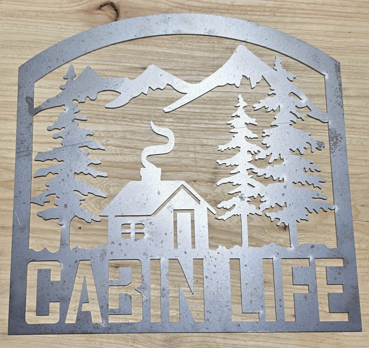 CABIN LIFE Metal Wall Sign